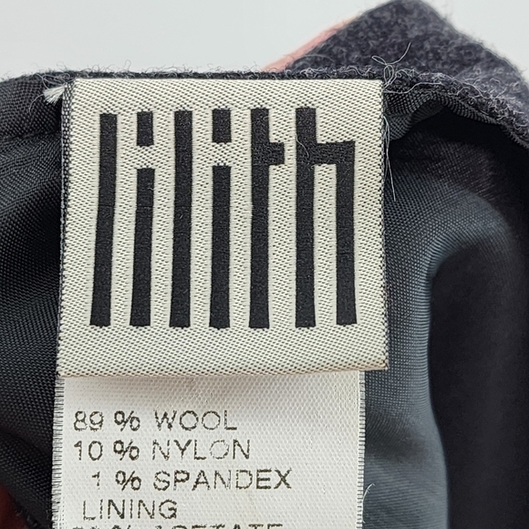 Lilith Women's Wool Blend Solid Pleated Hem Midi Skirt - L - Picture 3 of 8